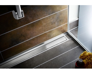 Rejilla con marco inox cepillado hasta 19mm Schlüter KERDI-LINE-A KLA19EB