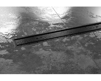 Rejilla con marco lacado negro mate hasta 19mm Schlüter KERDI-LINE-A KLA19MGS