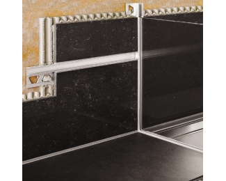 Perfil decorativo inox para recubrimienos cerámicos L2,5m Schluter DECO-SG-EB