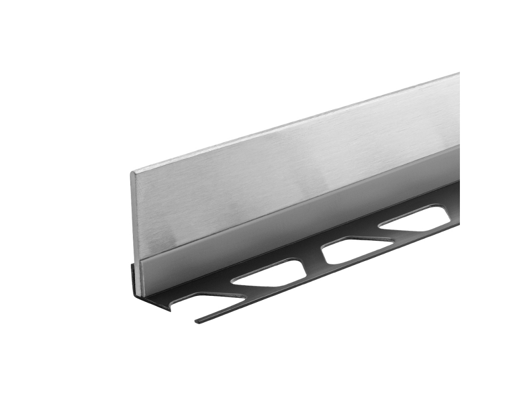 Perfil portaor con cuña de pendiente inox cepillado Schlüter Showerprofile-SPS 100 EB/200
