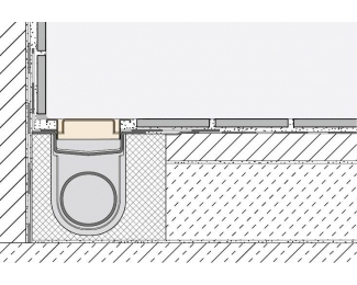 Rejilla con marco inox cepillado hasta 19mm Schlüter KERDI-LINE-C KLCA19EB