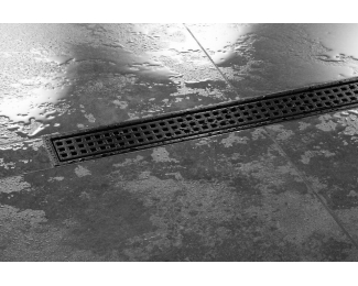 Rejilla con marco inox negro mate hasta 19mm Schlüter KERDI-LINE-B KLB19mgs