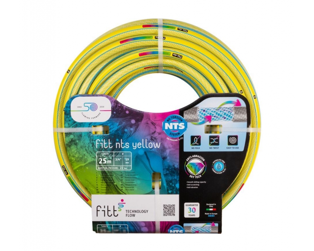 Manguera riego no torsión NTS Ø3/4"-19mm x 25m