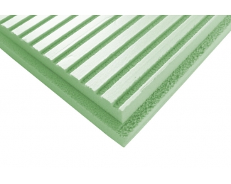 Panel de poliestireno extruido XPS ranurado 1250x600x100mm