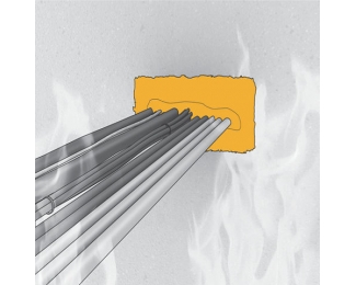 Sellador acrílico resistente al fuego Sikacryl 620 Fire gris cartucho 300 ml