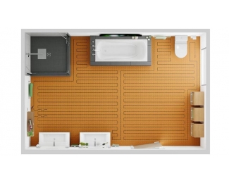 Set calefacción suelo y pared Schluter DITRA-HEAT-E-DUO-S WIFI y control por voz