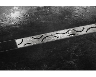 Rejilla curve con marco inox cepillado hasta 23mm Schlüter KERDI-LINE-IF-F KLIFF23EB