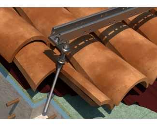 Espárrago regulable inox A2 para anclaje químico instalación placas solares Index KFS-RV