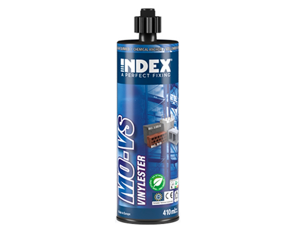 Fijación química epoxy Vinylester sin estireno cartucho 400 ml Index MO-VS