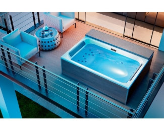 Minipiscina SPA Jacuzzi hidromasaje de exterior Kinedo Loft