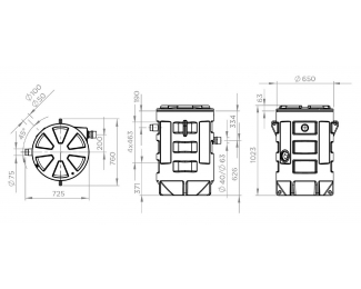 Estación de bombeo a sotrerrar para aguas grises y ligeramente cargadas SFA Sanifos 280 ZPK 40 A