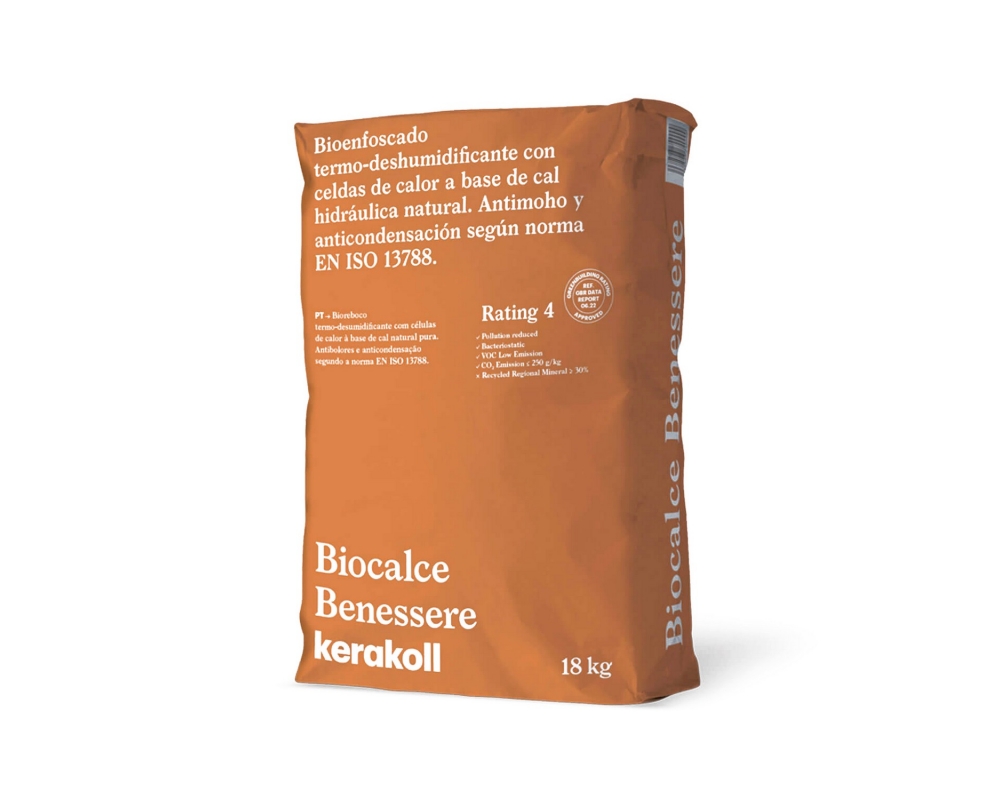 Mortero Kerakoll Biocalce Benessere saco 18kg