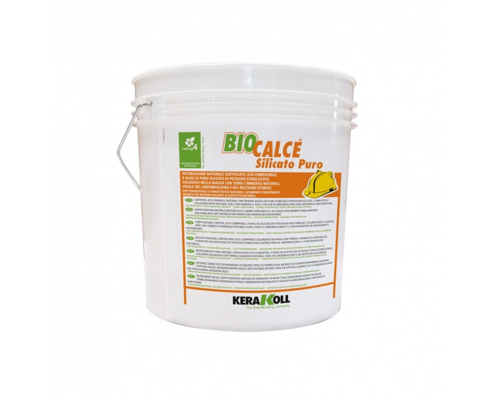 Pintura Kerakoll Biocalce Silicato Puro Pintura blanco bote 14L