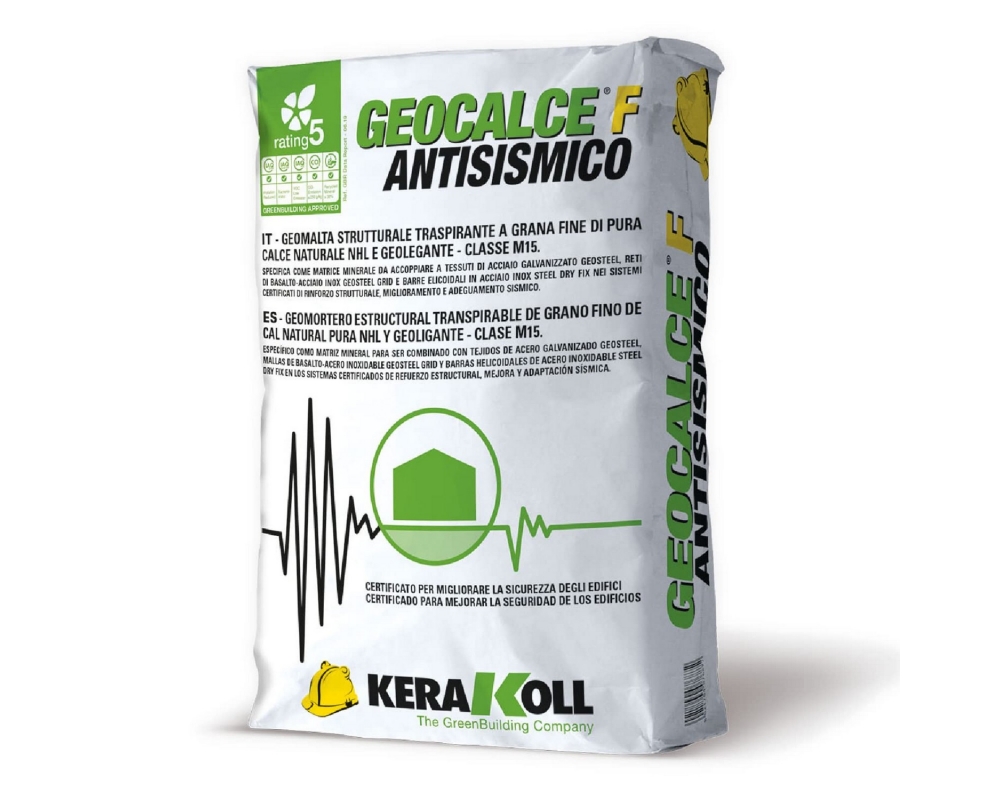 Geomortero estructural Kerakoll Geocalce F Antisismico saco 25kg