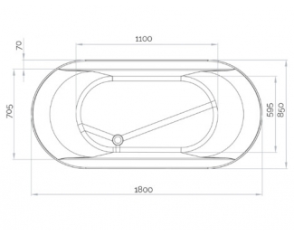 Bañera de hidromasaje Kinedo Ovvio 180x85cm