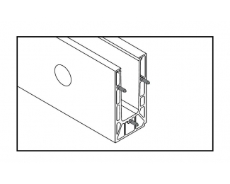 Clavija tubillón conector inox 316 Ø5x25mm Easy Glass 3005