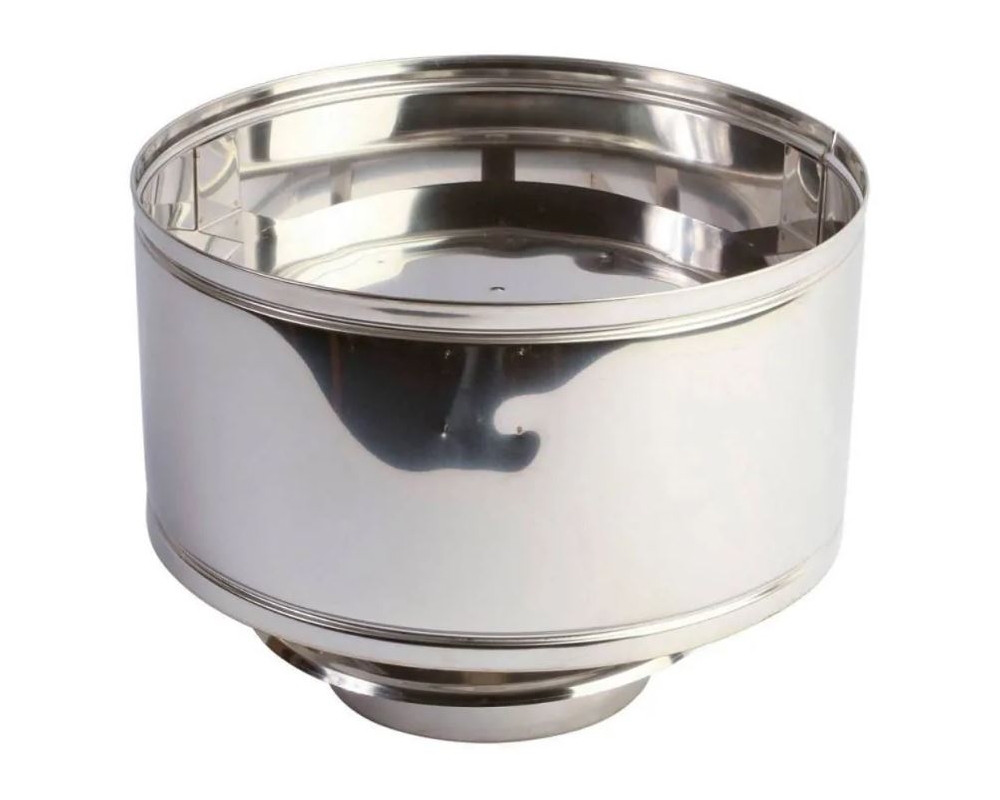 Sombrerete antilluvia DP interior 316L exterior 304 Ø125 Dinak 12B