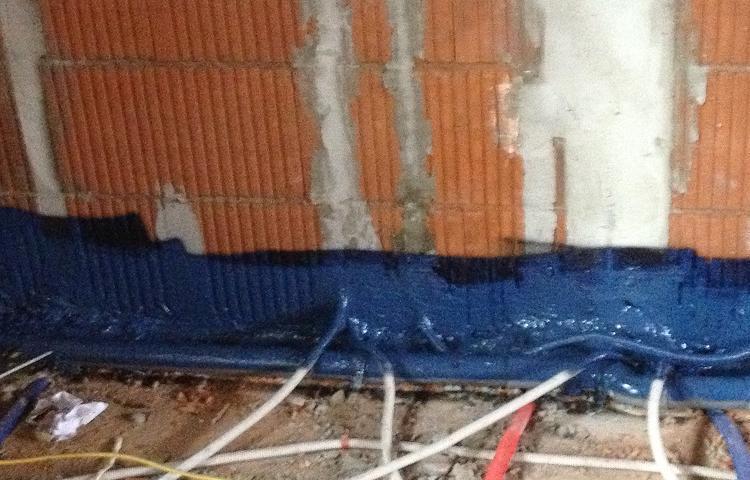 Sellado con membrana líquida en obra