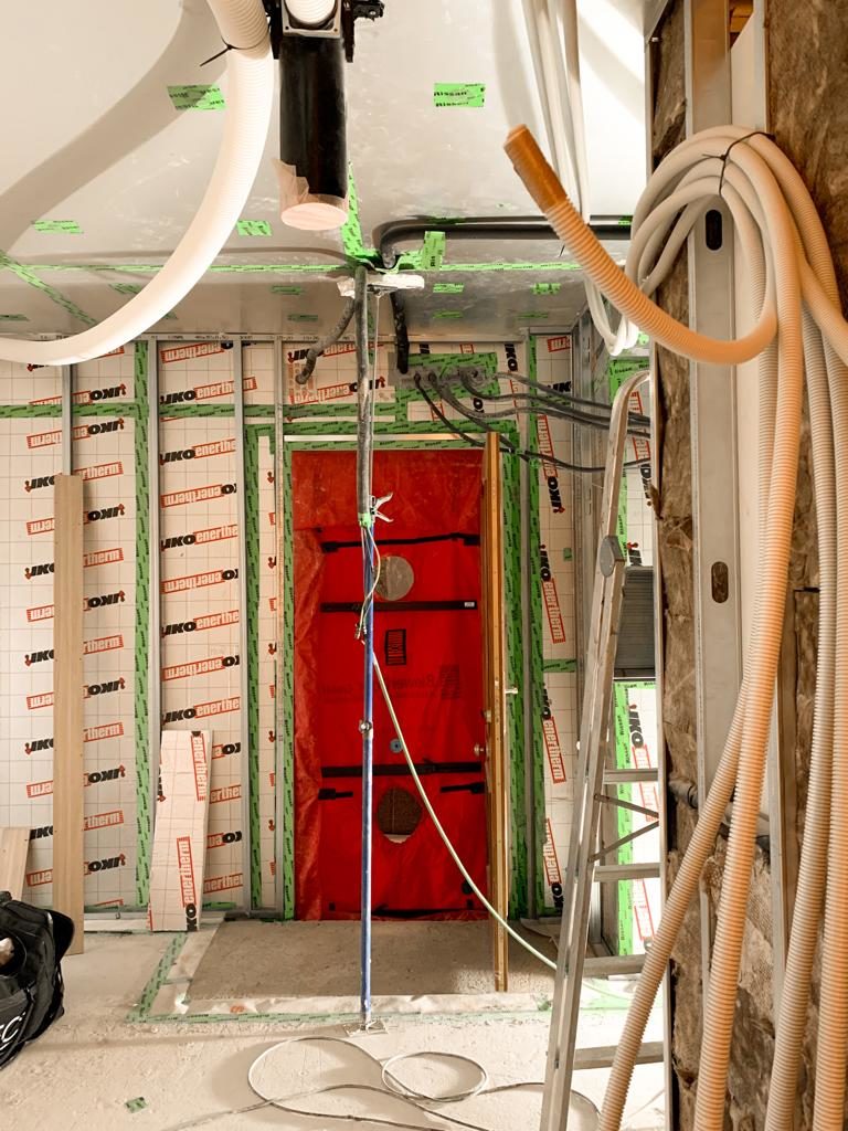 Blower door Test realizado en obra Blower door Test realizado en obra